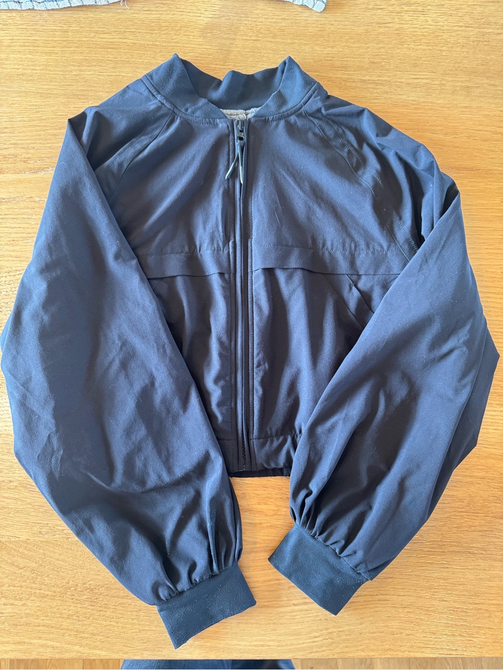 Athleta girl Black Zip-Up Track Jacket